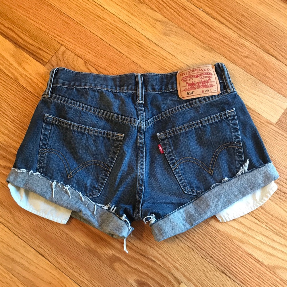 SOLD Levi cutoffs - Picture 3 of 3